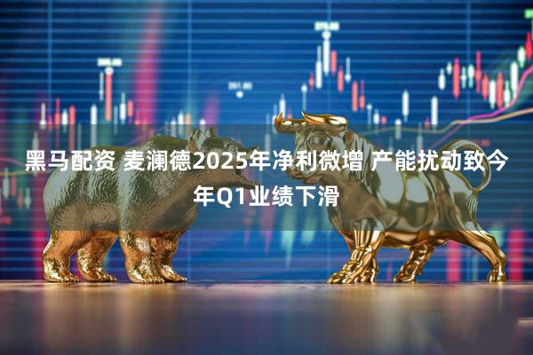 黑马配资 麦澜德2025年净利微增 产能扰动致今年Q1业绩下滑