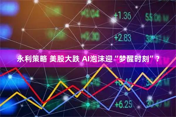 永利策略 美股大跌 AI泡沫迎“梦醒时刻”？