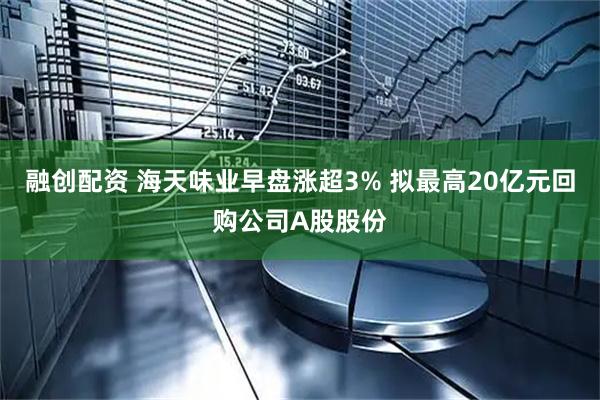 融创配资 海天味业早盘涨超3% 拟最高20亿元回购公司A股股份